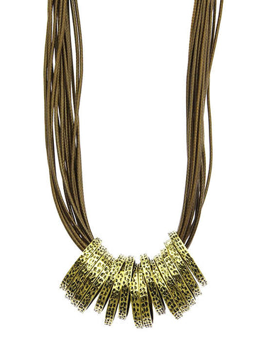 NECKLACE  WJN8078GDBRO - Scarvesnthangs
 - 2