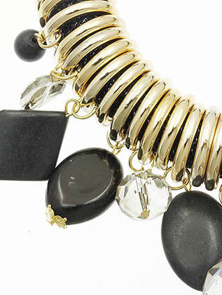 NECKLACE  WJN8088GDBLK - Scarvesnthangs
 - 3