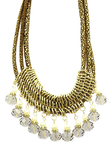 NECKLACE  WJN8090GDBRO - Scarvesnthangs
 - 2