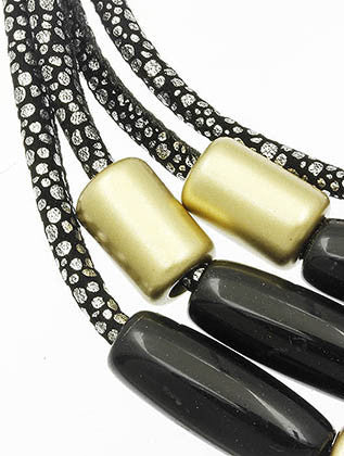 NECKLACE  WJN8091GDBLK - Scarvesnthangs
 - 3