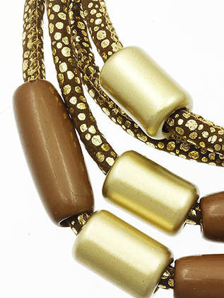 NECKLACE  WJN8091GDBRO - Scarvesnthangs
 - 3