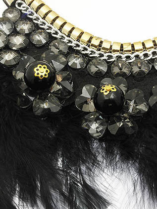NECKLACE  WJN8098BGDBLK - Scarvesnthangs
 - 3