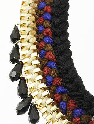 NECKLACE  WJN8123GDBLK - Scarvesnthangs
 - 3