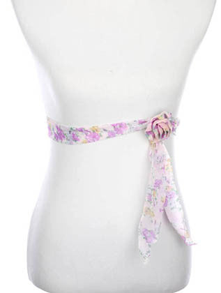SCARF   FLORAL PRINT  ZAF99795PUR - Scarvesnthangs
 - 3