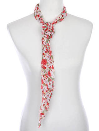 SCARF   FLORAL PRINT  ZAF99798ORG - Scarvesnthangs
 - 1
