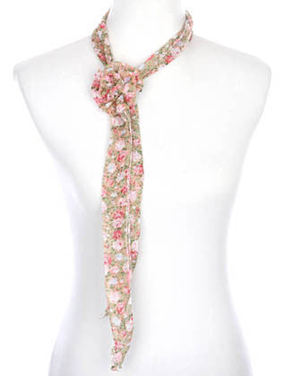 SCARF   FLORAL PRINT  ZAF99801PNK