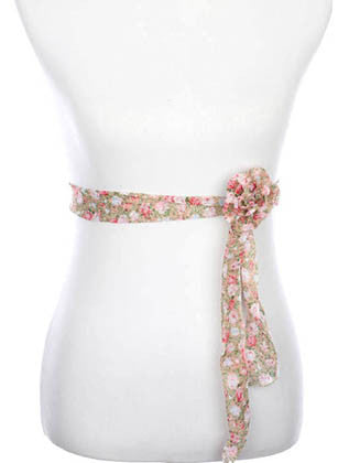 SCARF   FLORAL PRINT  ZAF99801PNK - Scarvesnthangs
 - 3