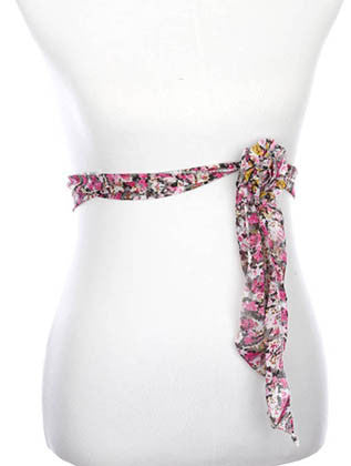 SCARF   FLORAL PRINT  ZAF99802PNK - Scarvesnthangs
 - 3