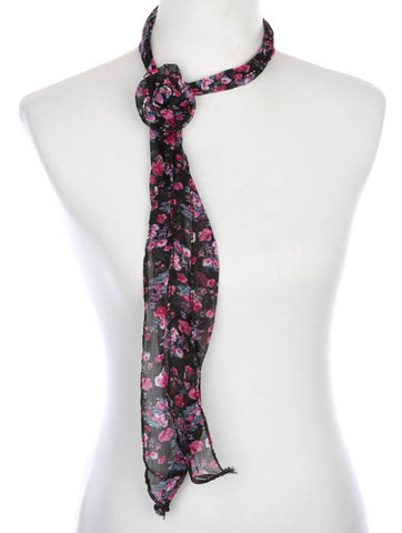 SCARF   FLORAL PRINT  ZAF99803PNK - Scarvesnthangs
 - 2