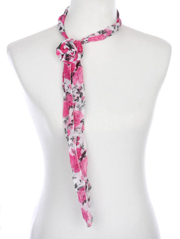 SCARF   FLORAL PRINT  ZAF99805PNK - Scarvesnthangs
 - 2