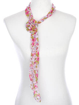 SCARF   FLORAL PRINT  ZAF99808PNK - Scarvesnthangs
 - 1