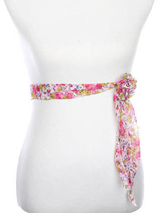 SCARF   FLORAL PRINT  ZAF99808PNK - Scarvesnthangs
 - 3
