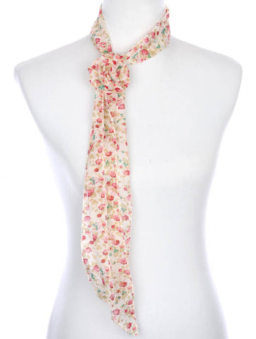 SCARF   FLORAL PRINT  ZAF99808RED - Scarvesnthangs
 - 2