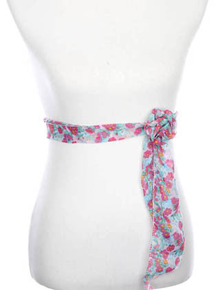 SCARF   FLORAL PRINT  ZAF99809PNK - Scarvesnthangs
 - 3