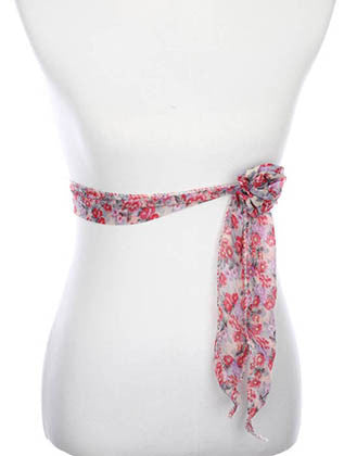 SCARF   FLORAL PRINT  ZAF99809PUR - Scarvesnthangs
 - 3