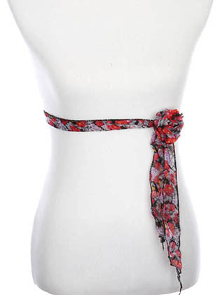 SCARF   FLORAL PRINT  ZAF99809RED - Scarvesnthangs
 - 3